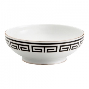 Ginori Labirinto Black Salad Bowl - 10.5"